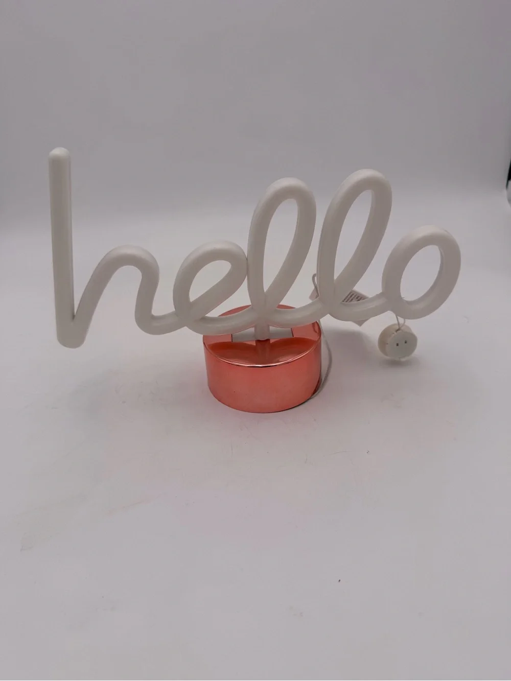 True Living Light Up Hello Sign Table Top Décor
